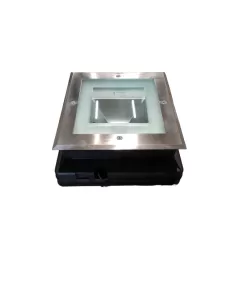 Simes S.5147.19 Compact 280 mm quad.+hit-tc cri 35 W acier inoxydable